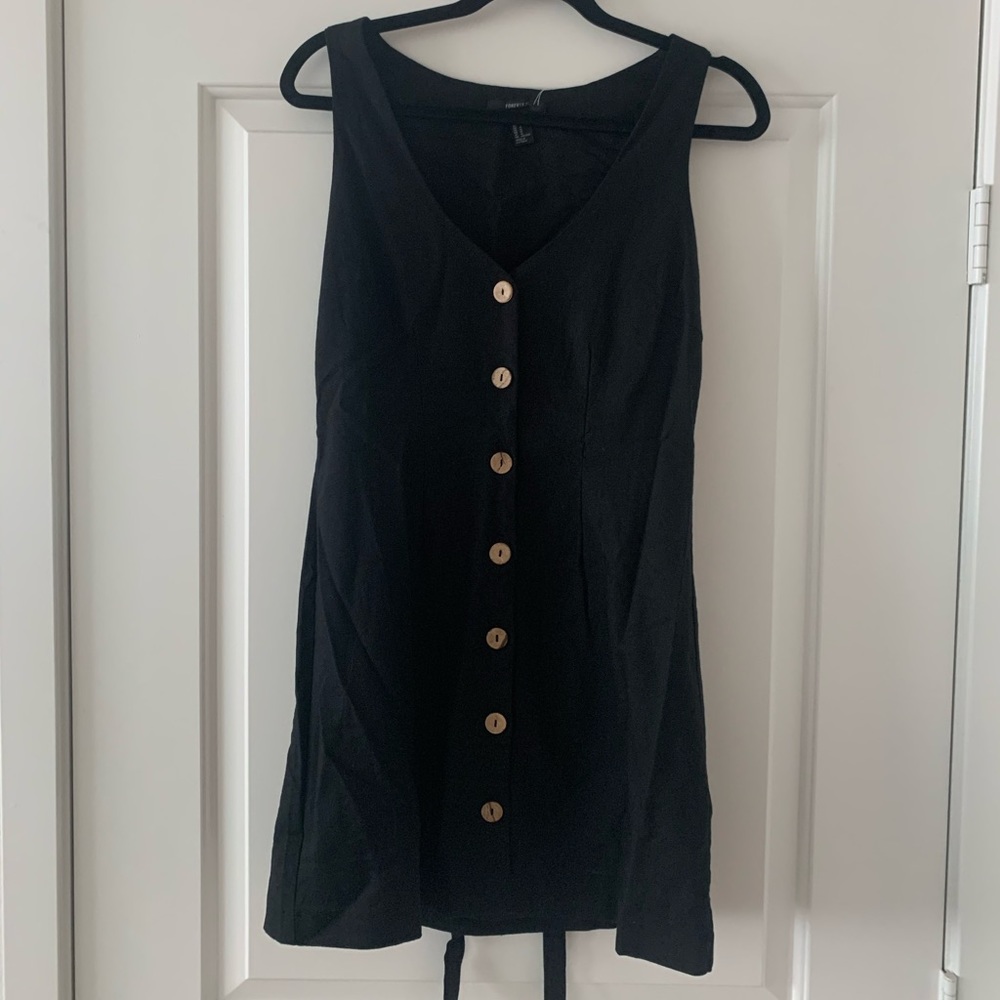 Black mini dress